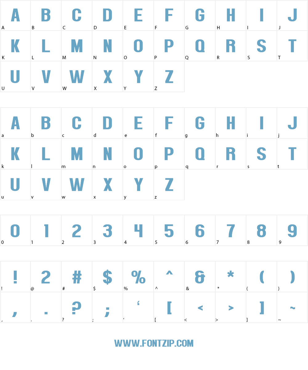 Election 2016 Font Character